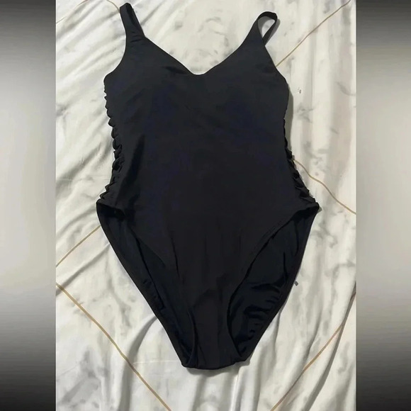 Bleu Rod Beattie Twister Lace Down One Piece Size - Picture 8 of 12